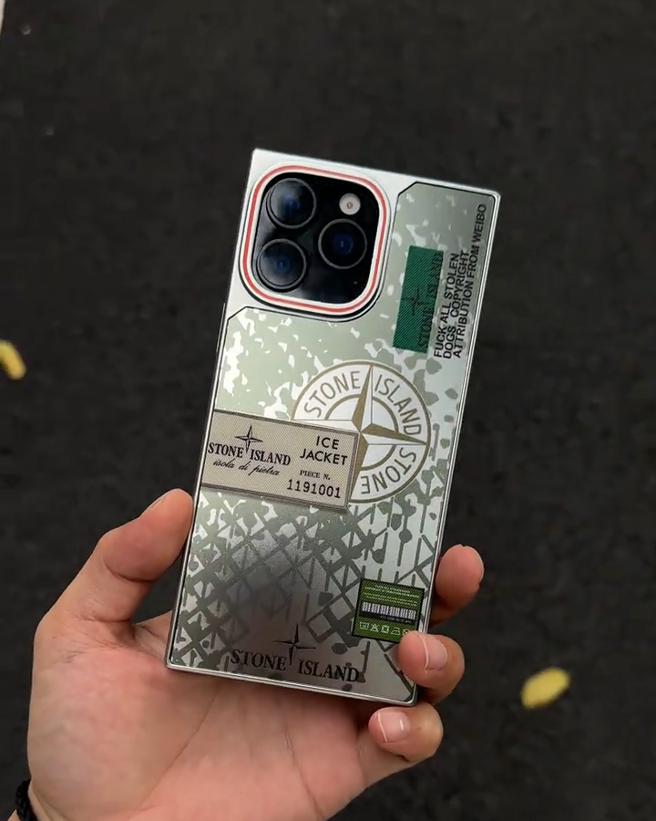 石頭島方形金屬防摔手機殼-CASEZONE